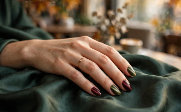 Vermouth Nails: 7 Best Burgundy and Green Manis for Fall 2026