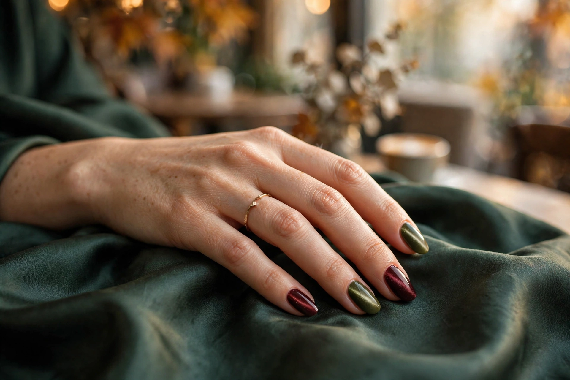 Vermouth Nails: 7 Best Burgundy and Green Manis for Fall 2026